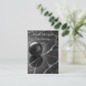 モダン ミニマリスト ピンクパープル 境界 テンプレート プレイスカード (スタンド正面)