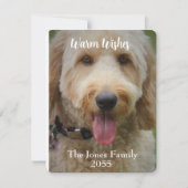 モダン ミニマリスト フォト シーズンカード (正面)