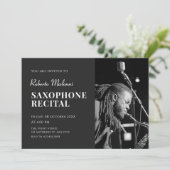 モダン ミニマリスト フォト ミュージック リサイタル ご招待 招待状 (スタンド正面)