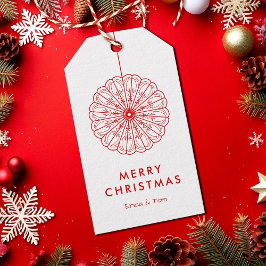 モダン ミニマリスト フラワーデザイン ギフトタグ