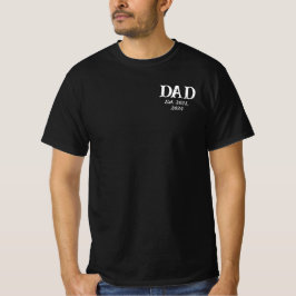 モダン ミニマリスト ブラックTシャツ - Dad Established Tシャツ