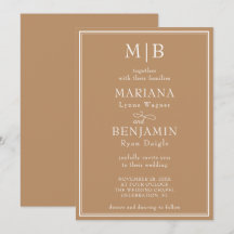モダン ミニマリスト ベージュ 結婚式
