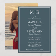 モダン・ミニマリスト・ボホ・ブルーの結婚式フォトアイテム