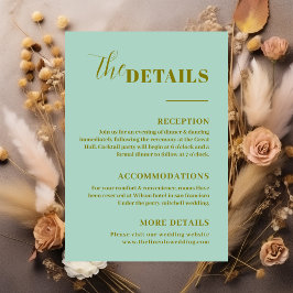 モダン ミニマリスト ミントグリーンの詳細 エンクロージャーカード