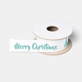 モダン ミニマリスト メリークリスマスツリー サテンリボン