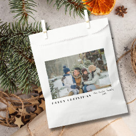 モダン ミニマリスト メリークリスマス 写真 フェイバーバッグ