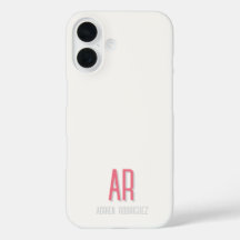 モダン ミニマリスト モノグラムイニシャル iPhone 16 カー