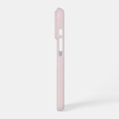 モダン ミニマリスト モノグラム ピンク iPhoneケース (左側面)