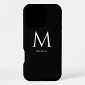 モダン ミニマリスト モノグラム iPhoneケース (裏面)