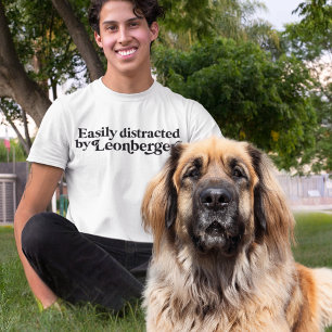 モダン ミニマリスト レオンベルガー 犬パパ 犬ママ Tシャツ