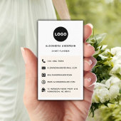 モダン ミニマリスト ロゴ ソーシャルメディア アイコン 名刺