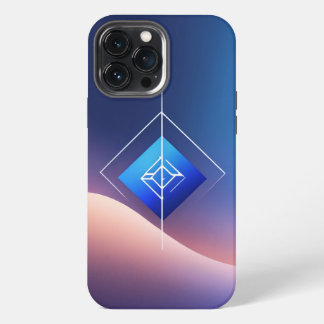 モダン ミニマリスト ロゴ - ブルーグラデーション iPhone 13 PRO MAXケース