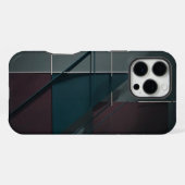 モダン ミニマリスト - 抽象幾何学 iPhone カー iPhoneケース (裏面横)
