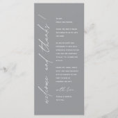 モダン ミニマリスト 結婚披露宴 御礼 カード (正面)