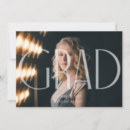 モダン ミニマリスト 2023 年卒業発表 招待状