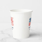 モダン&ミニマリスト 7月4日 水彩フラグ 紙コップ (右)