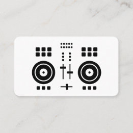モダン ミニマリスト DJ 名刺