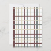 モダン ミニマルなクリスマス ホリデー フォト シーズンカード (裏面)