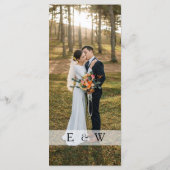 モダン&ミニマルなフォトオーバーレイ結婚ズ メニュー (裏面)