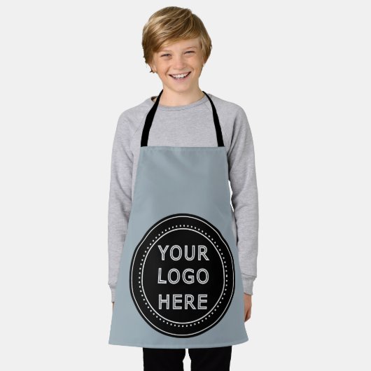 モダン、ミニマルエレガントム、カスタマイズ エプロン (着用した状態)