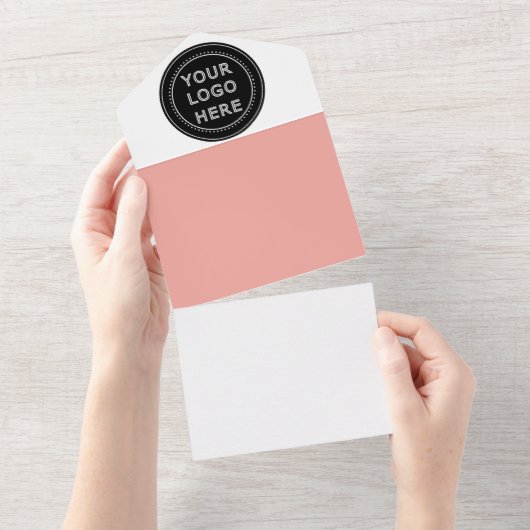 モダン、ミニマルエレガントム、カスタマイズ オールインワン招待状 (貼ってはがせる)