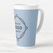 モダン、ミニマルエレガントム、カスタマイズ カフェラテマグ (右アングル)