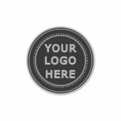 モダン、ミニマルエレガントム、カスタマイズ シール (正面)