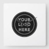 モダン、ミニマルエレガントム、カスタマイズ スクエア壁時計 (正面)