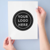 モダン、ミニマルエレガントム、カスタマイズ チラシ (手)