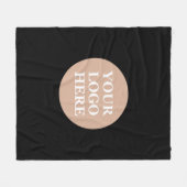 モダン、ミニマルエレガントム、カスタマイズ フリースブランケット (正面(横))