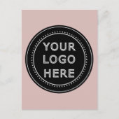モダン、ミニマルエレガントム、カスタマイズ ポストカード (正面)