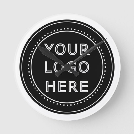 モダン、ミニマルエレガントム、カスタマイズ ラウンド壁時計 (正面)