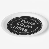 モダン、ミニマルエレガントリスト、編集可能な紙ナプキン ペーパープレート (アングル)