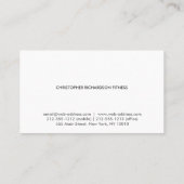 モダン&ミニマルオン黒い木材 名刺 (裏面)