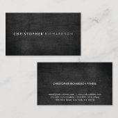 モダン&ミニマルオンBLACK WOOD II 名刺 (正面/裏面)