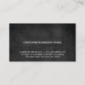 モダン&ミニマルオンBLACK WOOD II 名刺 (裏面)
