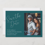 モダン, ミニマルタイポグラフィ, 1枚の写真 招待状 (正面)