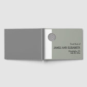 モダン&ミニマルパーソナライズされたセ結婚ルト ゲストブック (全面)