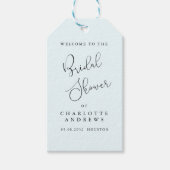 モダン、ミニマルブライダルシャワー ギフトタグ (正面)