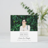 モダン&ミニマル卒業写真招待状 招待状 (スタンド正面)