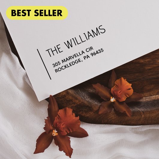 モダン&ミニマル差出人住所 セルフインキングスタンプ