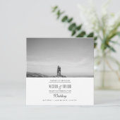 モダン&ミニマル結婚の写真招待状 招待状 (スタンド正面)