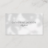 モダン&ミニマル美しいプロフェッショナルスタイリスト 名刺 (正面)