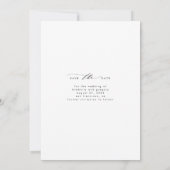 モダン ミニマル お知らせ 縦写真 セーブザデート (裏面)