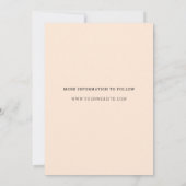 モダン ミニマル アウトドア ネイチャー ヒルズ セーブ ザ デート 招待状 (裏面)