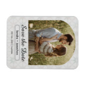 モダン ミニマル アーチ フォト パーソナライズド マグネット (横)