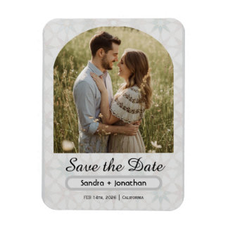 モダン ミニマル アーチ フォト パーソナライズド マグネット