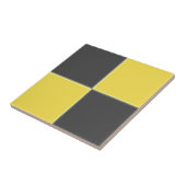 モダン ミニマル イエロー グレー ジオメトリック タイル (側面)