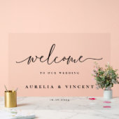 モダン ミニマル ウェディング ウェルカム アクリルサイン (ウェディング)