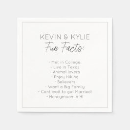 モダン ミニマル ウェディング カップル 豆知識 スタンダードカクテルナプキン